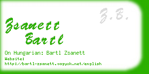 zsanett bartl business card